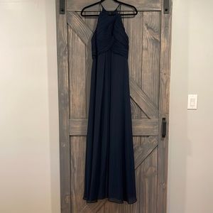 Navy Blue Bridesmaid Dress